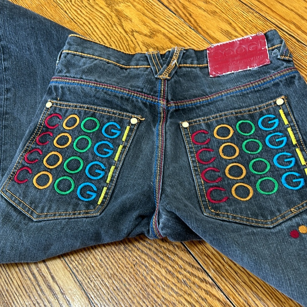 Coogi black vintage washed jeans.  Good condition. Waistband 27”